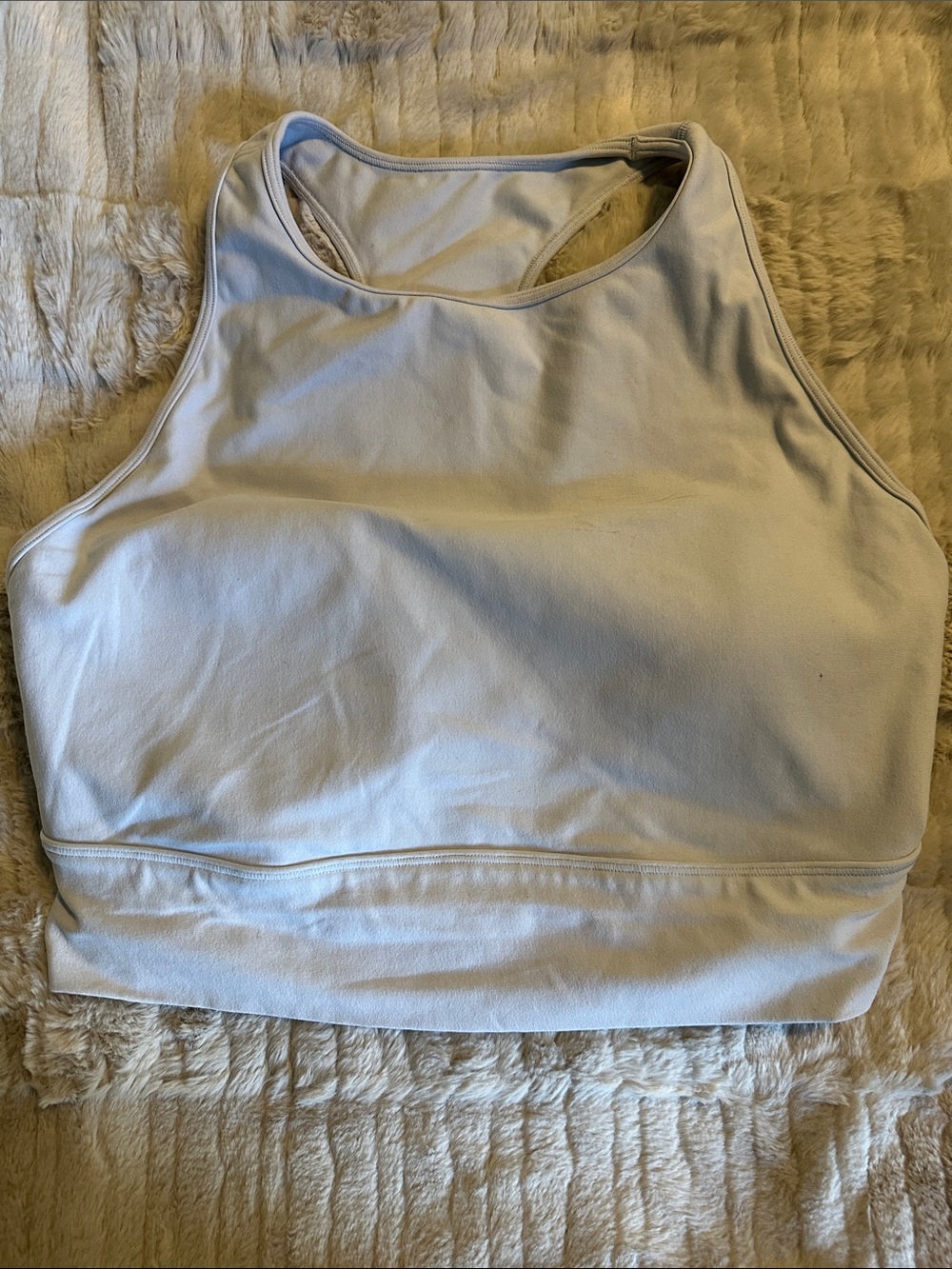 CALIA by Carrie Underwood Light Beige/Taupe High Neck Sports Bra